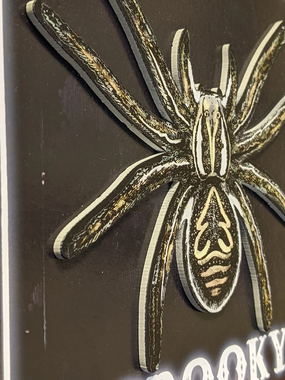 Spooky Spider Halloween Wall Decor - Seasonal Decor - 9.5